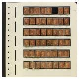 Great Britain Stamps #33 & #58 Plate Number Studie
