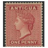 Antigua Stamps #8 Mint with light HR CV $250 fresh