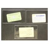 Melvin Purvis Signed ID Cards, famous for capturin