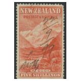 New Zealand Stamps #83 Used with revenue cancel, s