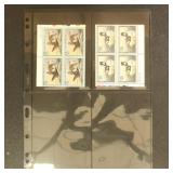 US Stamps #RW63 & RW65 Mint NH Plate Blocks of 4 C
