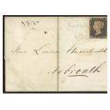 Great Britain 1840 Stamps #1 Penny Black Cover