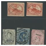 Canada Stamps 1850s Imperfs CV $3750