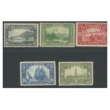 Canada Stamps #155-159 Mint LH high values CV $655