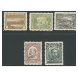 Newfoundland Stamps #93-97 Mint LH CV $375
