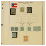 CSA Stamps 1862-1863 general issues in mixed condi