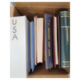 Worldwide & US Stamps accumulation in bankers box,