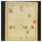 Asia Stamps 1850s-1870s Used & Mint stuck down on