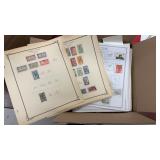 Worldwide Stamps on Album and other pages, fills l