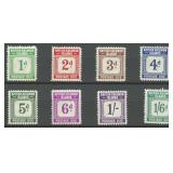 Solomon Islands Stamps #J1-J8 Mint NH CV $120