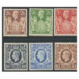Great Britain Stamps #249-251A & 275 Mint  CV $359