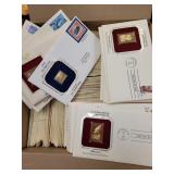 US Stamps 175 Golden Replica Covers, includes 1982