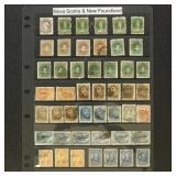 Nova Scotia & Newfoundland Stamps Used and Mint ea
