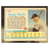 Mickey Mantle 1962 Post Baseball Card, from LIFE m