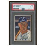 Gus Zernial 1951 Bowman PSA 4 Graded Baseball Card