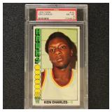 Ken Charles 1976 Topps Basketball Card PSA 8 Grade