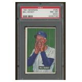 Bill Dickey 1951 Bowman PSA 8 (OC) Graded Baseball