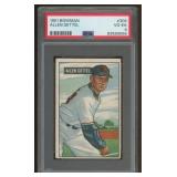 Allen Gettel 1951 Bowman PSA 4 Graded Baseball Car