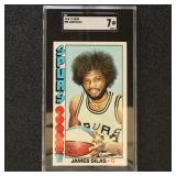 James Silas 1976 Topps Basketball Card SGC 7 Grade