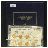 US Coins 1909-1995 Lincoln Cents in Whitman Classi