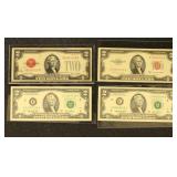 US Paper Money $2 Bill Group of 21, mix of years a