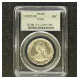 US Coins 1921 Missouri Commemorative Silver Half D