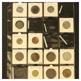 Worldwide Coins C-F Countries in flips, part of an
