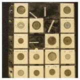 Worldwide Coins A-B Countries in flips, part of an