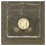 US Coins 1921 Mercury Silver Dimes, Key Date, Low