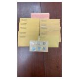 US Coins Proof Set Lots in original envelopes, inc