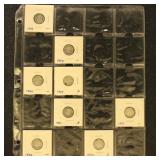 US Coins 21 Silver Roosevelt Dimes, circulated