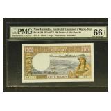 New Hebrides Paper Money Pick #18d 1977 100 Francs