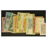 Asia Paper Money 50+ Mix of Circulated & Uncircula