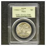 US Coins 1935 Connecticut Commemorative Silver Hal