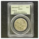 US Coins 1936-S Arkansas Commemorative Silver Half