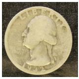 US Coins 1932-D Washington Quarter, Key Date, Low