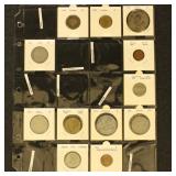 Worldwide Coins L-N Countries in flips, part of an