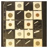 Worldwide Coins T-Z Countries in flips, part of an
