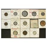 Worldwide Coins Group of 20+ in flips with identif