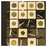 Worldwide Coins N-P Countries in flips, part of an