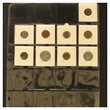 Worldwide Coins N-P Countries in flips, part of an