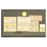 Taganyika Stamps #44 Used Block of 4 with Revenue