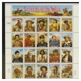 US Stamps #2870 Legends of the West Error Sheet Mi