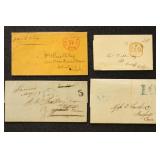 US Stampless Covers group of 15+, mixed conditions