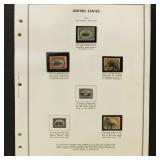 US Stamps 1900s-1940s Used and Mint on pages, incl