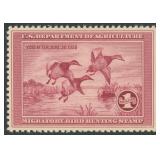 US Stamps #RW2 Mint NH with natural gum skip CV $7