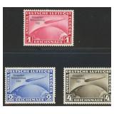 Germany Stamps #C43-C45 Mint HR CV $900