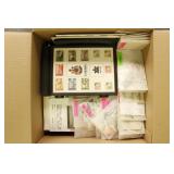 Canada Stamps in glassines, mostly organized with