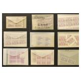 US Stamps Mint NH on pages and glassines, mostly B