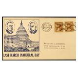 US Stamps FDR Inauguration Covers group of 5, incl